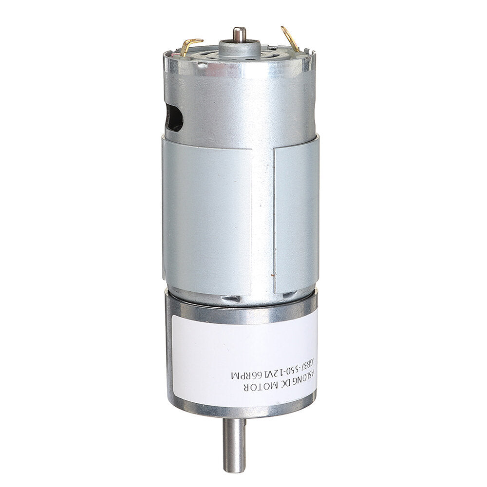 Large Torque Gear Motor DC12V Reducer Motors Reversed with Metal Gearbox Cooling Fan