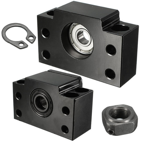 2pcs BK10 BF10 Ball Screw End Supports Bearing Blocks for Ball Screw SFU1204 CNC Machine
