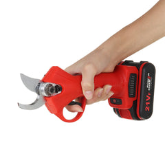 21V Wireless 25mm Rechargeable Electric Scissors Branch Pruning Shear Tree Cutting Tools