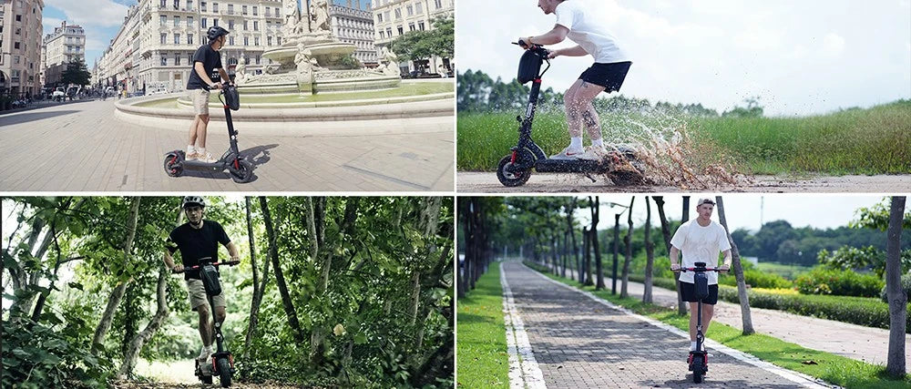 48V 15Ah Electric Scooter, 800W Motor, 11 Inch Folding Moped E-Scooter, Top Speed 25KM/H, 45KM Mileage Range, 150KG Max Load for Adults