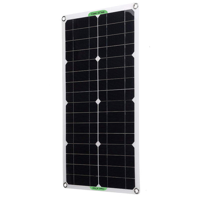250W Protable Solar Panel Kit Dual DC USB Charger Kit w/ 60A/100A Solar Controller