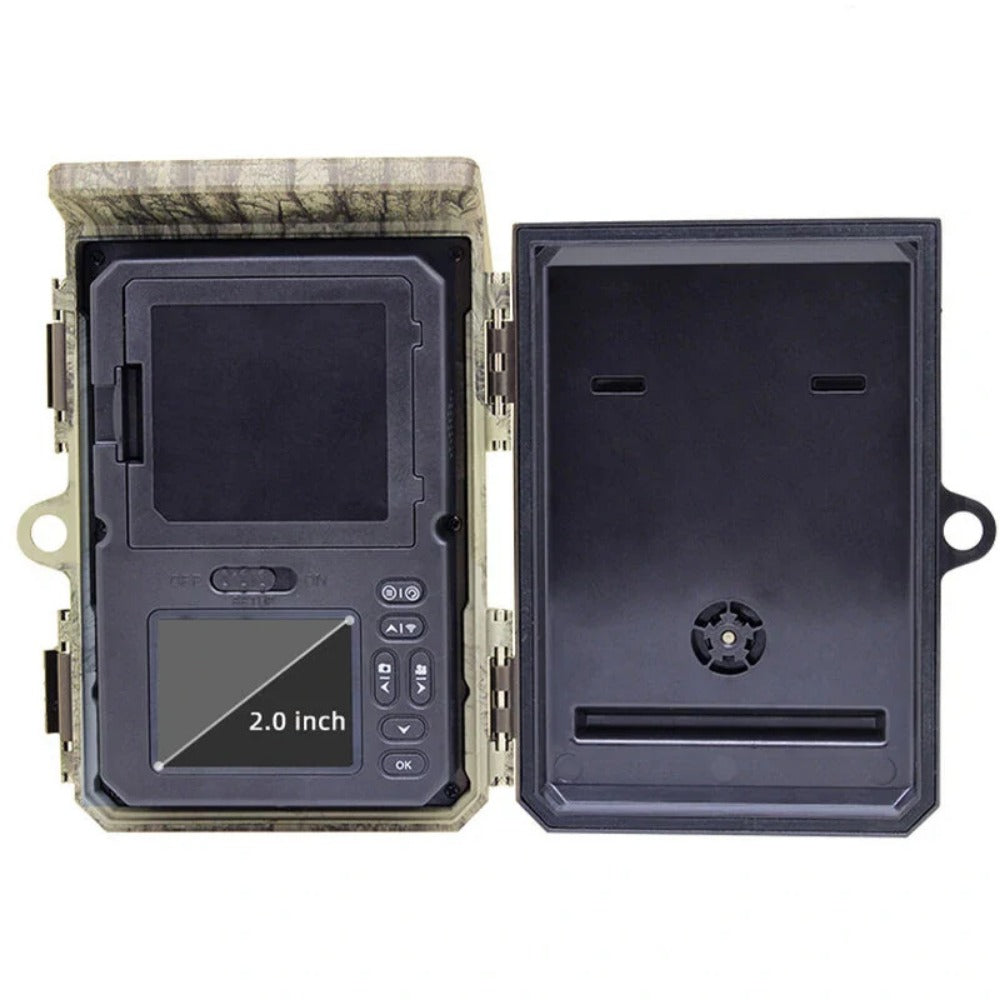 4K 36MP Solar Powered Hunting Camera bluetooth WiFi Outdoors Surveillance Camera 2 inch TFT LCD Display APP Online Viewing for Wild Life Animals