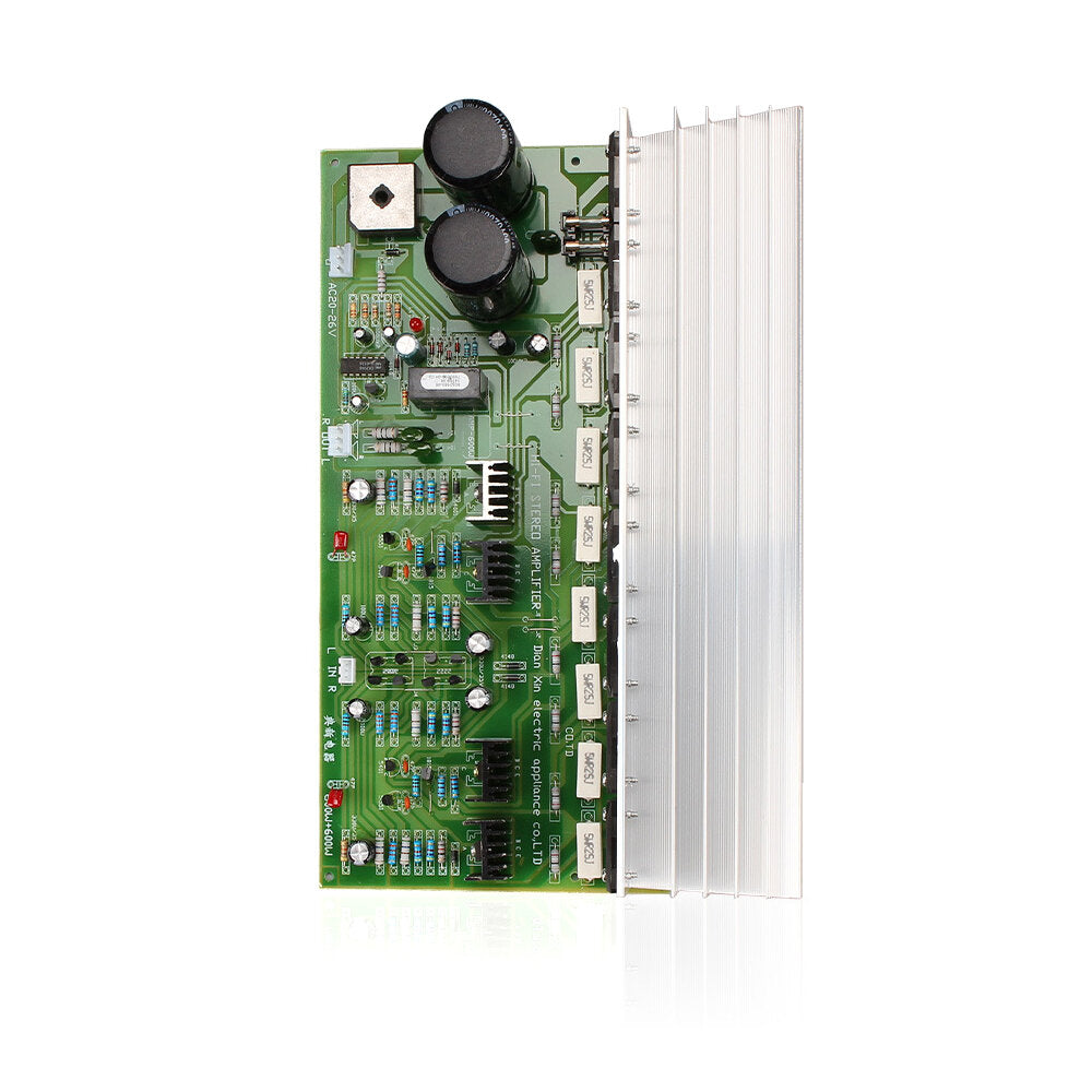 600W+600W Daul AC22V~28V SK600 Stereo Two-channel Hi-Fi Stage-level High-power Amplifier Board 2.0