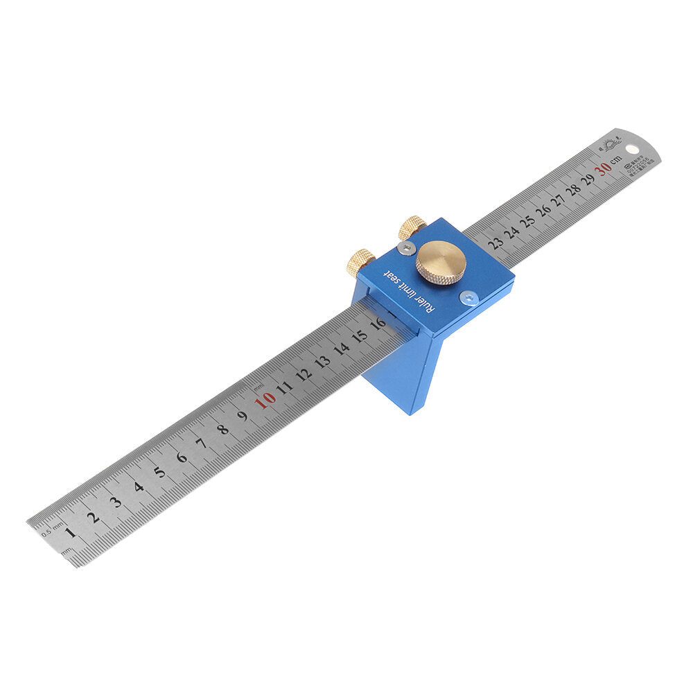 30CM/12IN Metric Line Drawing Ruler 90 Line Ruler Woodworking Right Angle Ruler Woodworking Measuring Tool
