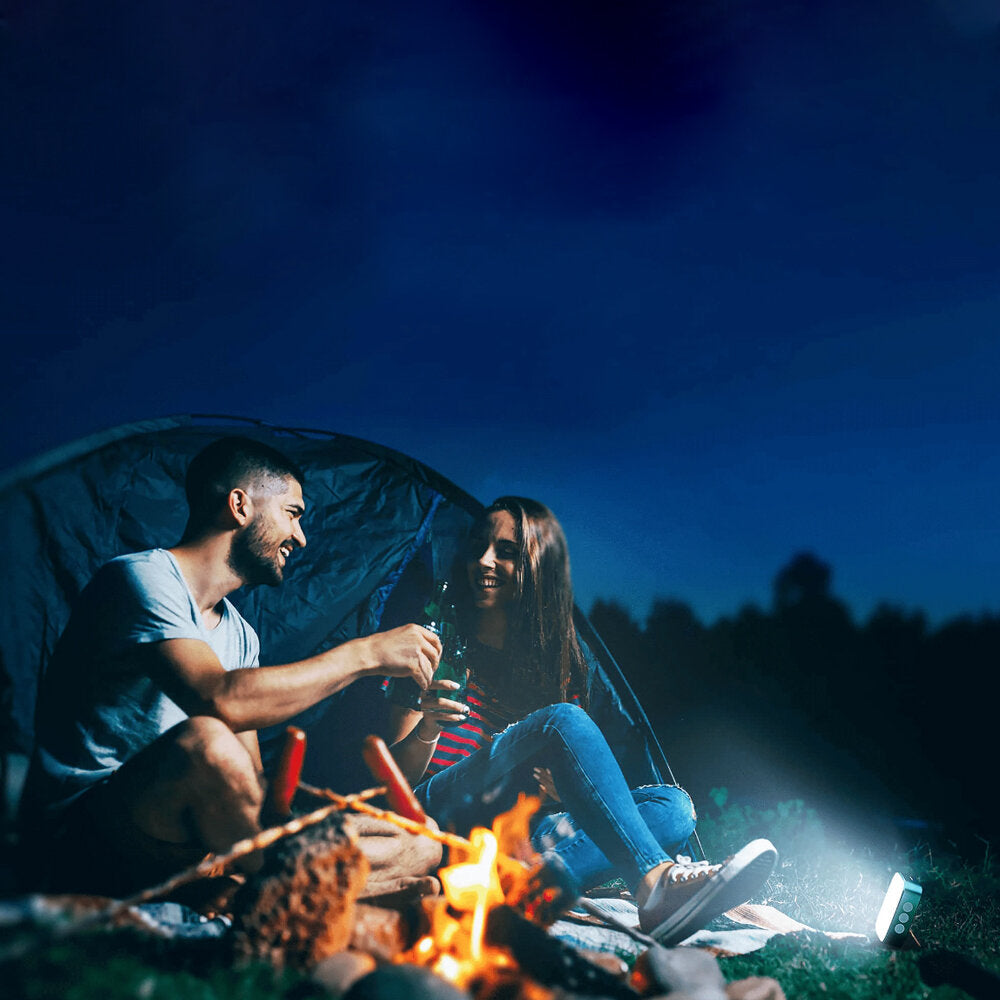 500lm 5700K+4500K+3000K Work Lamp Type-C Charging 5200mAh Power Bank Mini EDC Tactical Flashlight Camping Fishing Climbing with Buckle Ring