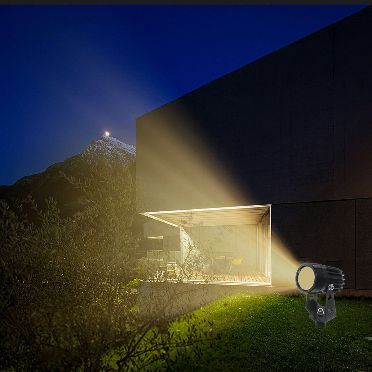 Warm White 2/4/6 PCS 12V LED LawnLights Spotlight Landscape Light Waterproof Outdoor Garden Pathway Yard