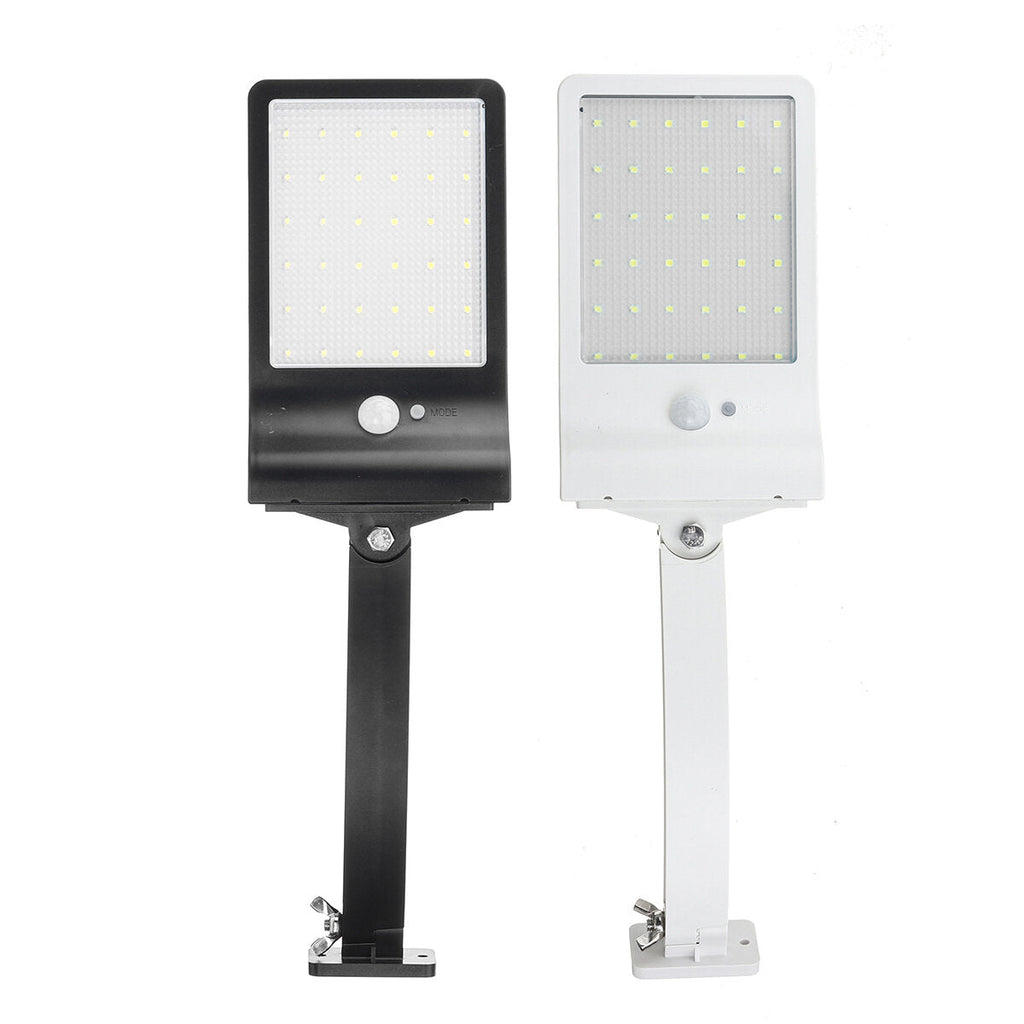 36 LED Solar Dimmable Wall Street Light PIR Motion Sensor Garden Lamp 3 Modes