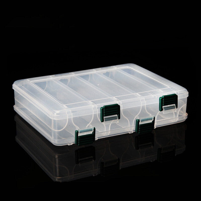 14 Grids M/L Double Sided Fishing Lure Storage Box Fishing Tackle Hooks Accessories Container Storage Case