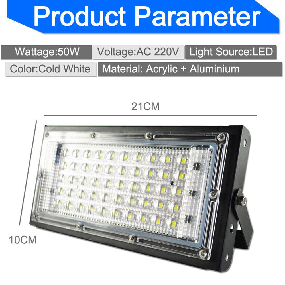 50W/100W LED Flood Module Light RGB Red Green Blue Flood Lights Aluminum Outdoor Lighting Engineering Searchlight