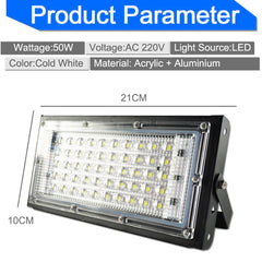 50W/100W LED Flood Module Light RGB Red Green Blue Flood Lights Aluminum Outdoor Lighting Engineering Searchlight