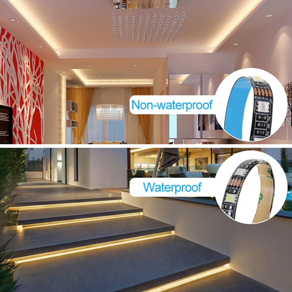 RGBW Flexible LED Strip Light DIY Decorative Home Lamp+Controller+Remote Control