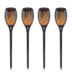 33LEDs 56CM Height Waterproof Solar Fire Torch Light Flickering Flame Lamp Outdoor Landscape Garden Lighting