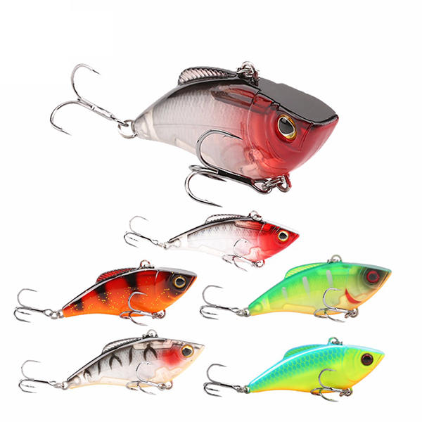 1PCS VIB Fishing Lure 6cm 9.5g Sinking Lure Full Layer Hard Bait Vibration Lure