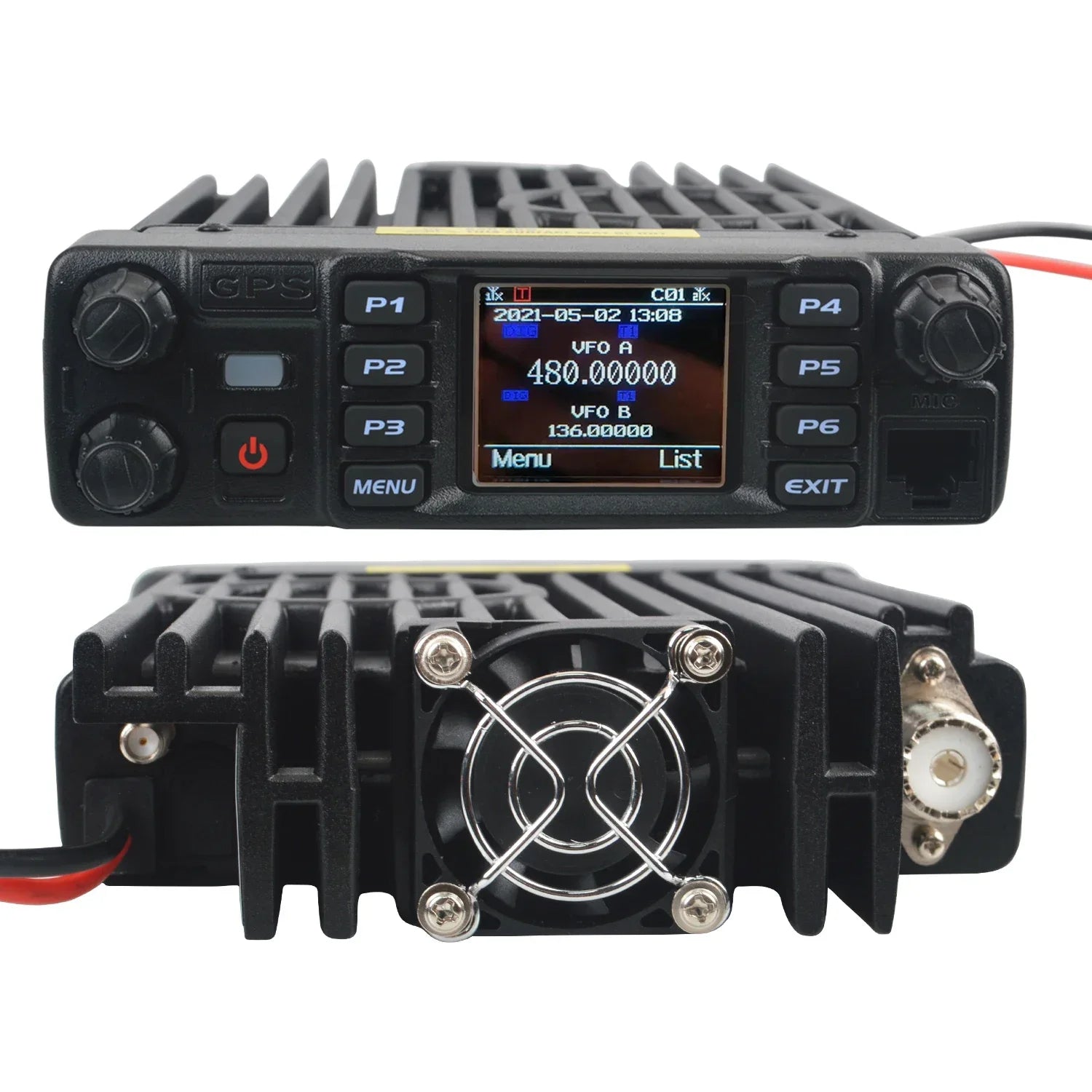 Plus VHF UHF Air Band Receive GPS APRS bluetooth PTT DMR Digital Repeater Function FM Mobile Radio AES256