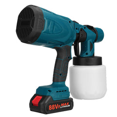 1300W 25000RPM Cordless Paint Sprayer Spray Guns with Nozzles 800ML Pot