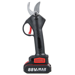 88V Cordless Electric Pruning Shears Secateur Garden Branch Cutter with 2 Battery