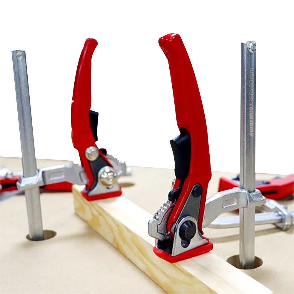 2/4PCS Alloy Steel Quick Ratchet Track Saw Guide Rail Clamps for MFT Table & Most Brands - 220kg Clamping Force