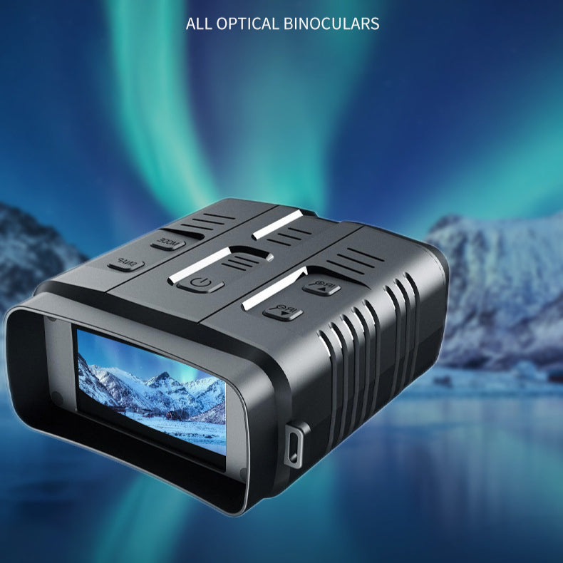 1080P Night Vision Binoculars, 5X Zoom, Rechargeable, IP54 Waterproof, 300M Range, Dual Use for Hunting & Camping