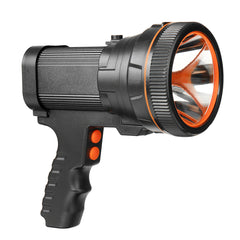 Super Bright Hand-held Flashlight Searchlight With Tripod USB Rechargeable IPX4 Waterproof