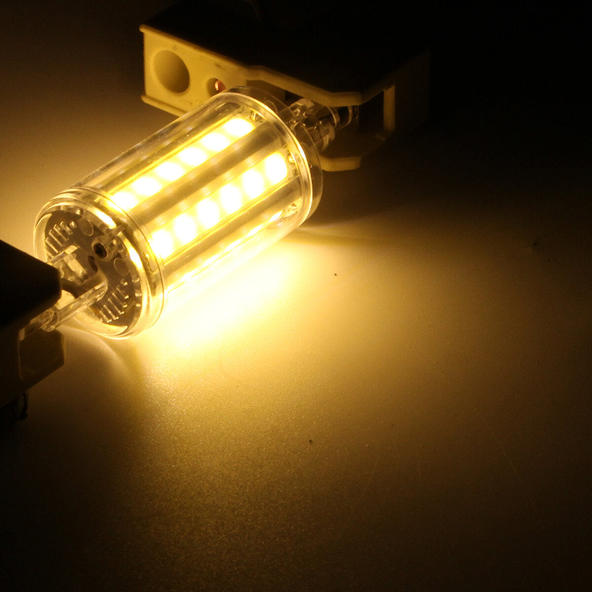8W COB Yes/No Dimmable Pure White Warm White LED Corn Light Bulb AC85-265V