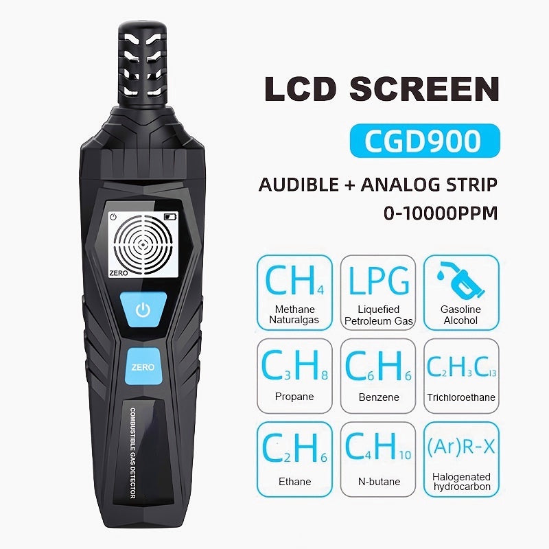 Gas Leaking Detector With Audible And Visual Alarm LED Display
