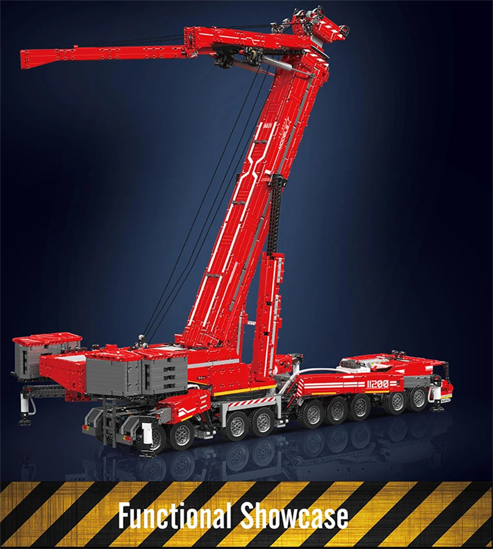 Technical Truck Building Block Remote Control Liebherred LTM 11200 Crane Model Kids Christmas Car Toys