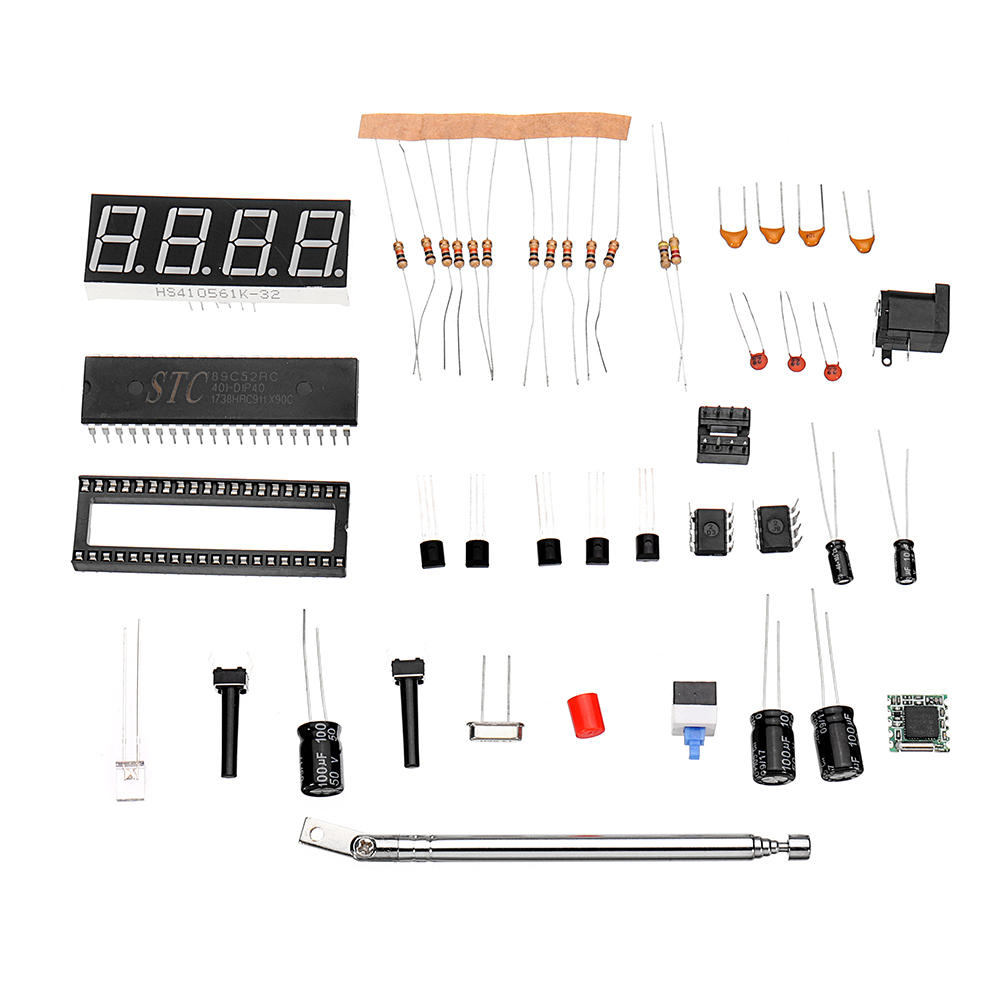 DC 4.5V-5.5V DIY Mini Digital FM Radio 87MHZ-108MHZ 2W 8ohm Speaker Electronics Kit