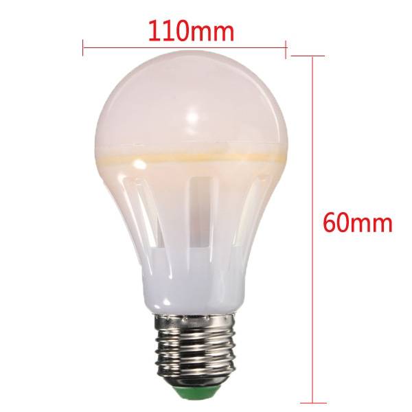 E27 4W COB Globe Light Bulb Warm White/White Non-dimmable 85-265V