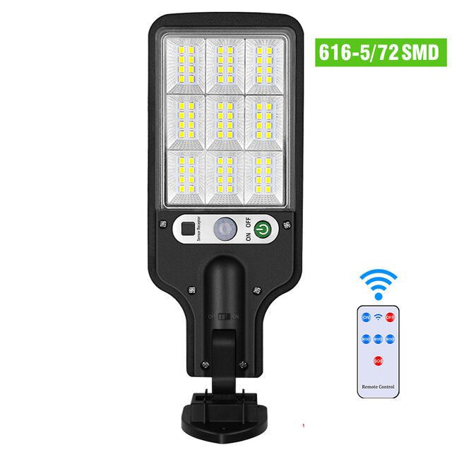 3 Light Mode LED Solar Street Light Outdoor Waterproof Motion Sensor Security Lighting for Garden Patio Path Yard