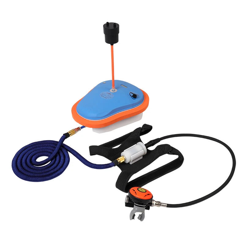Scuba Diving Snorkel Equipment Diving Mobile Ventilator Tankless Waterproof Portable Rechargeable Underwater Snorkel 7M