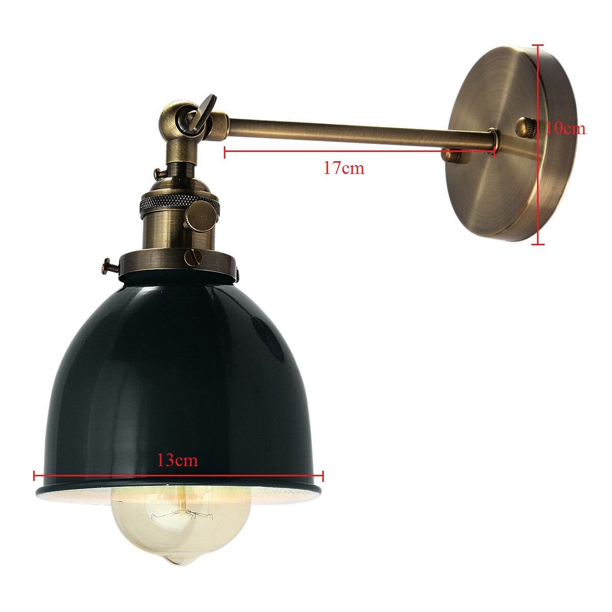 Retro Industrial Sconce Iron Lampshade UP DOWN Wall Light LOFT Brushed Wall Lamp E27