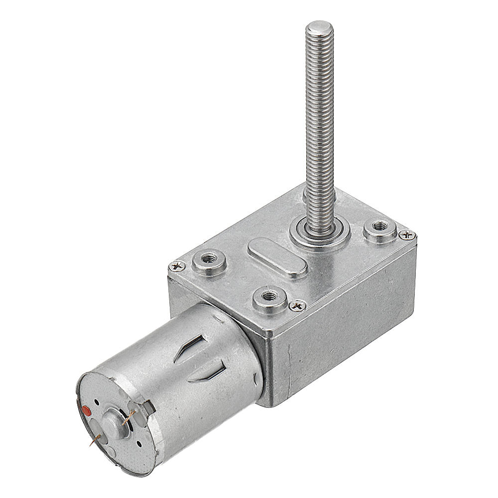 50mm-M6 Screw Worm Gear Motor DC 6/12/24V 150RPM Self-locking Reduction Gear Motor