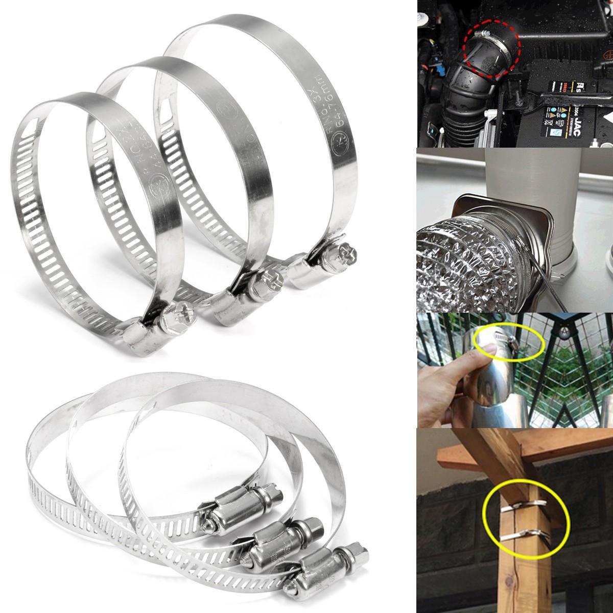 Multi-purpose Pipe Clamps Hose Clips Stainless Steel For Motorcycle Exhaust Pipe Faucet