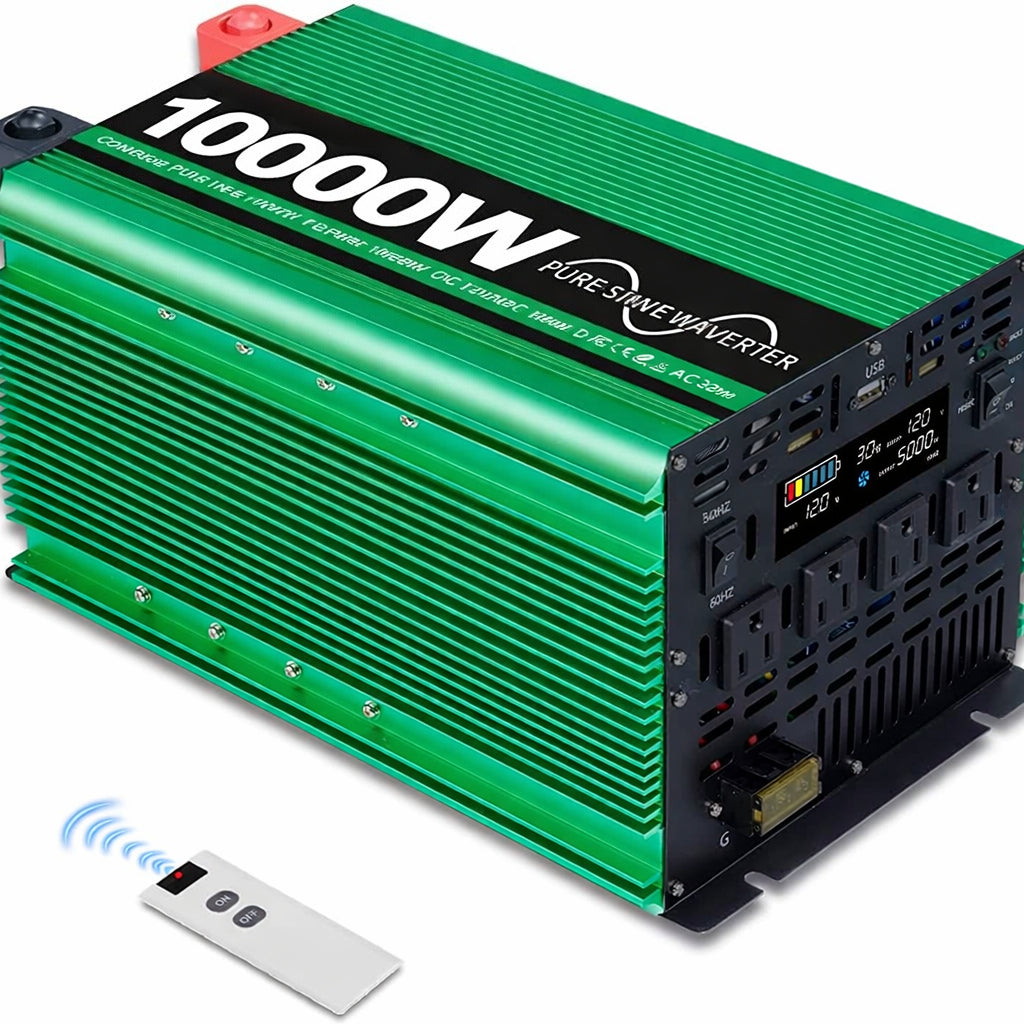 GreenZech Elite SR Inverter | 3000W 4000W 5000W | Universal DC 12V-24V to AC 110V-240V | Professional Pure Sine Wave Power Station