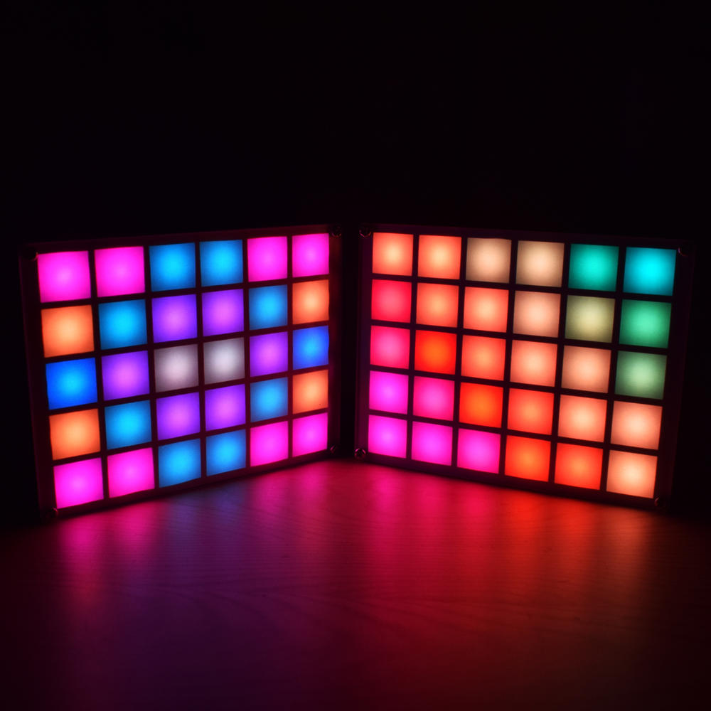 DIY Multi-function LED Cool Music Spectrum RGB Color Palette Clock Kit