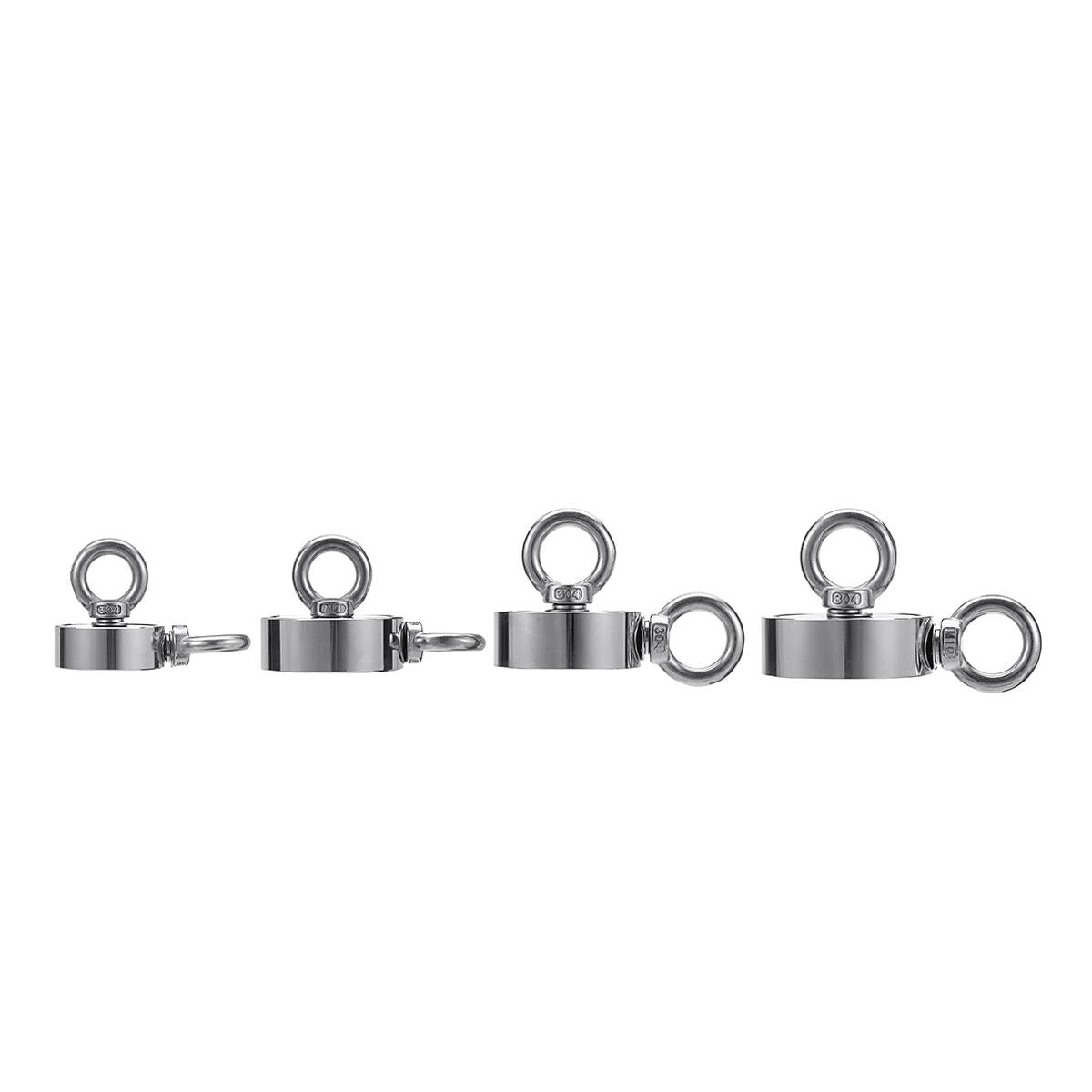 48/60/67/75mm Double Ring Neodymium Recovery Magnet Circular Ring Hook Steel Hunting Fishing Magnet