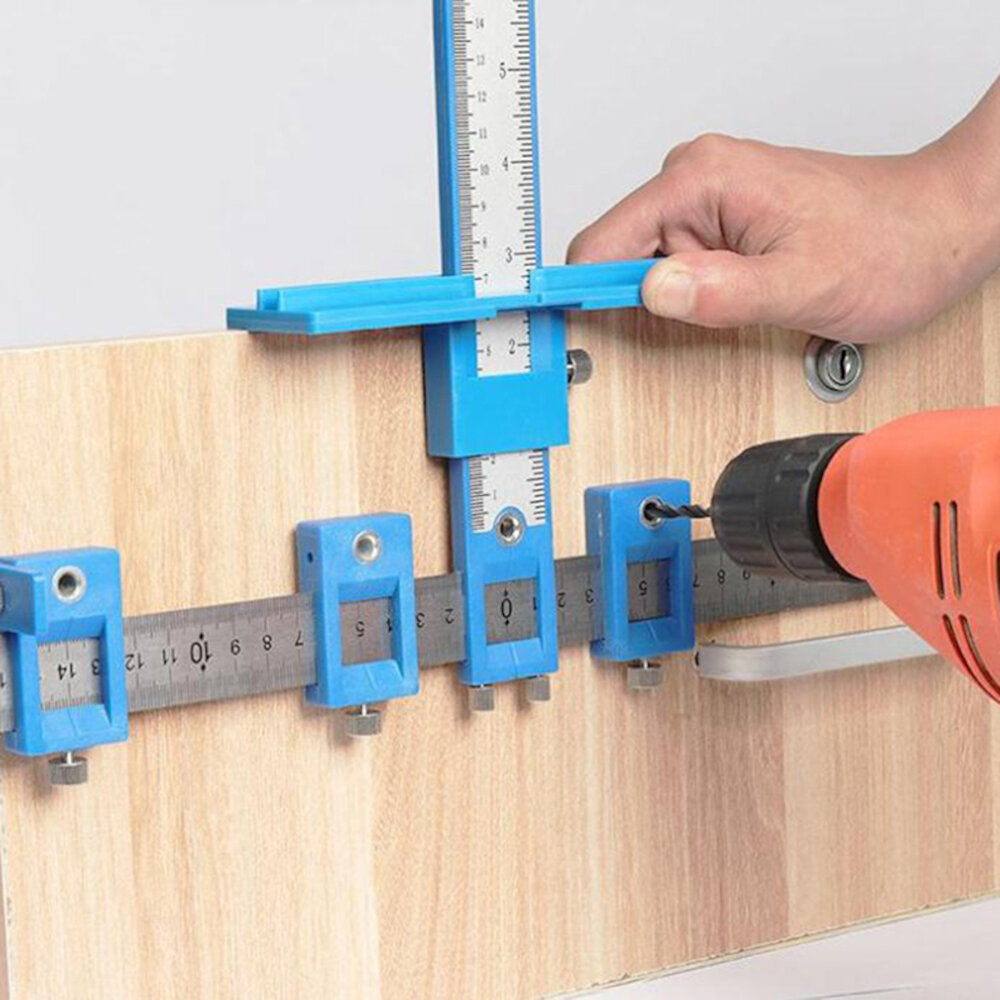 Sleeve Cabinet Hardware Jig Locator Detachable Hole Punch Jig Tool Center Drill Bit Guide Set