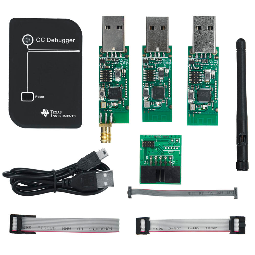 Emulator CC-Debugger USB Programmer CC2540 CC2531 Sniffer with antenna Bluetooth Module Connector Downloader Cable