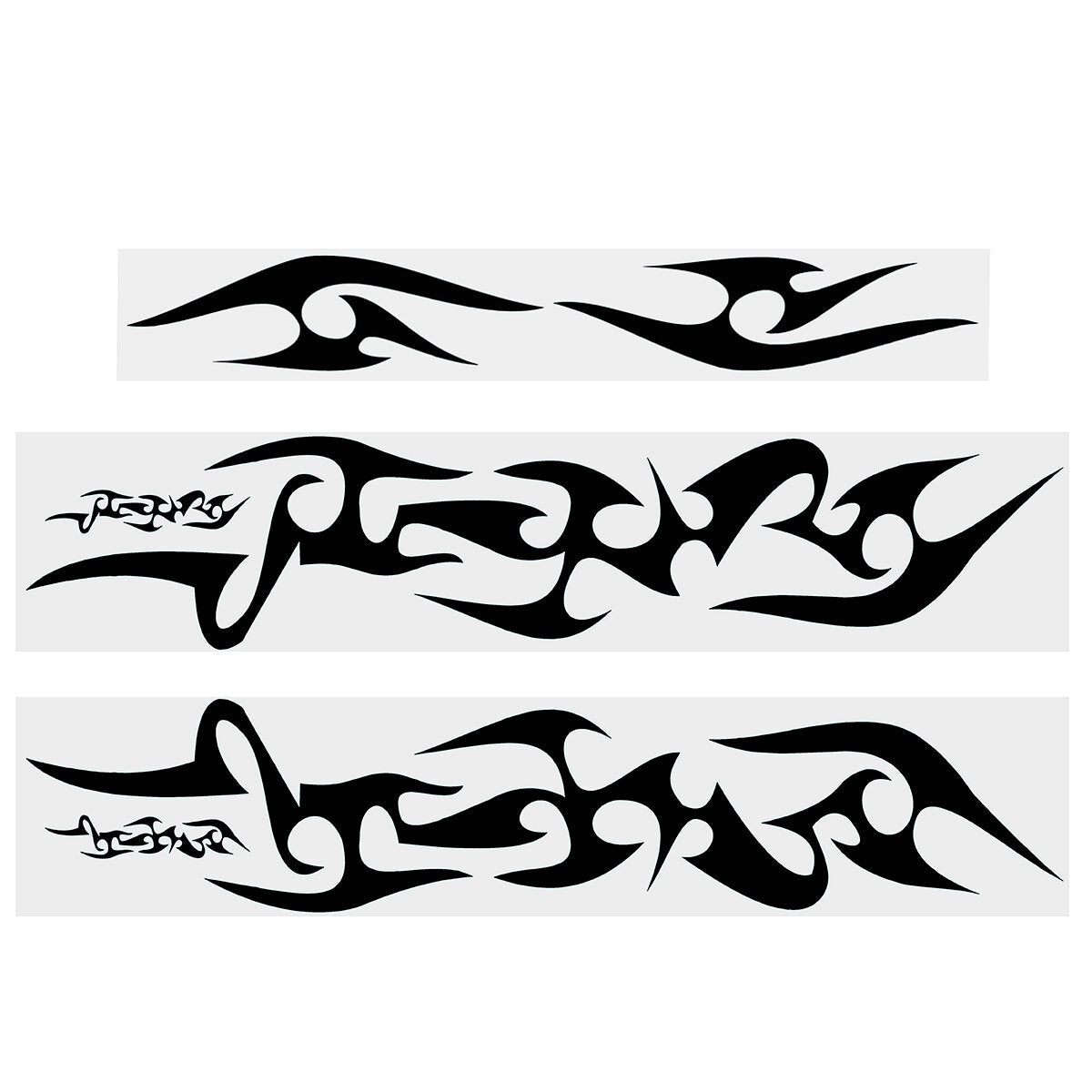 6pcs Universal Decal Stickers Car Body Bumper Hood Flame Graphics Decals PVC