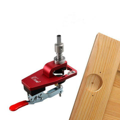 35mm Hinge Hole Opener - Durable Aluminum & Stainless Steel, Integrated Positioning, Easy to Use for Woodworking Projects
