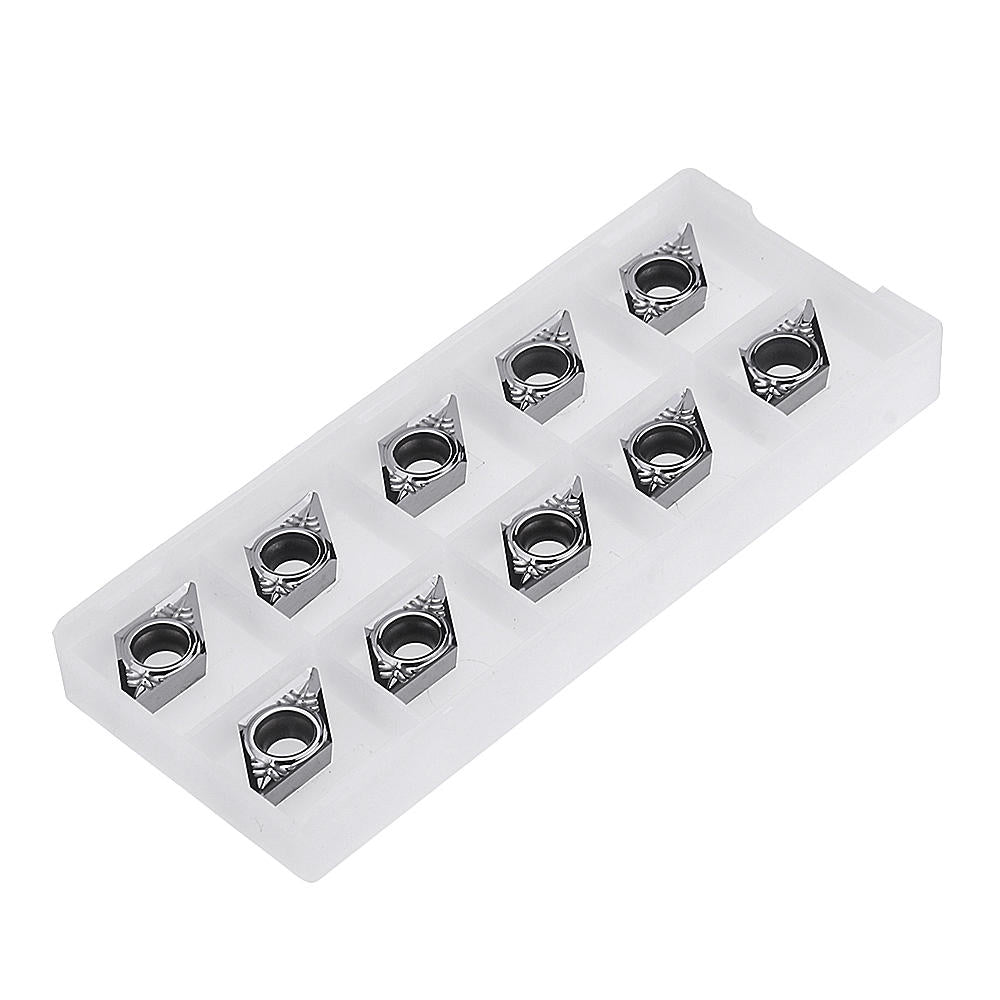 10pcs DCGT11T302/04/08 Carbide Insert DCGT32.51 Turning Tool Blades for Aluminum