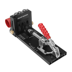 Adjustable Pocket Hole Jig - Aluminum Alloy Woodworking Locator for DIY Carpentry Projects, 3-Hole Design