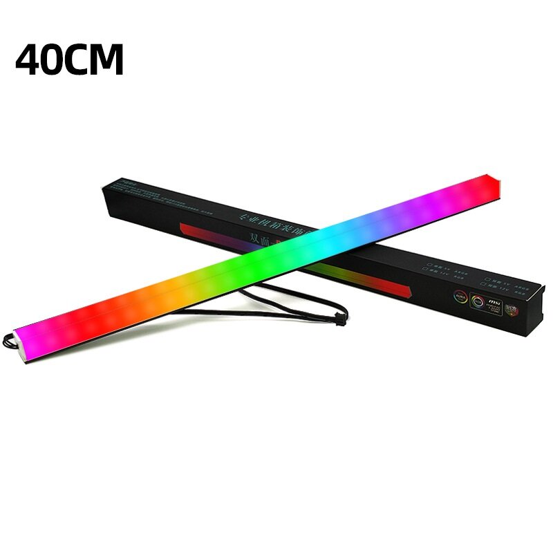 Computer 5V Aluminum Light Strip Chassis Light With Magnetic Multicolor RGB LED Pollution Color Atmosphere Lamp