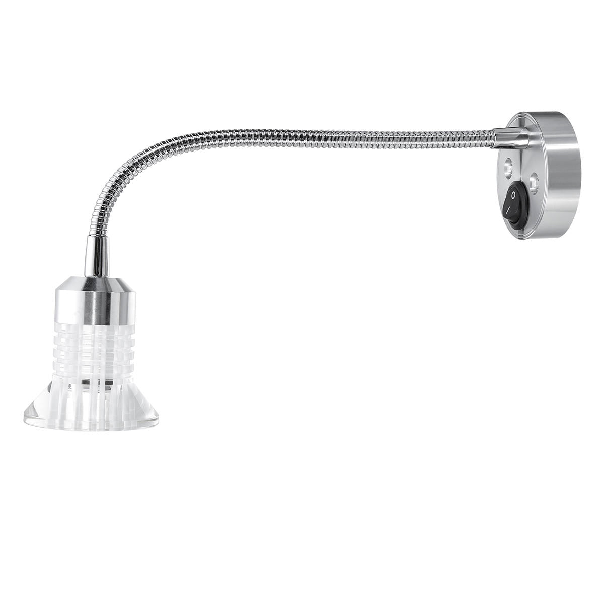 12V Flexible LED Reading Spot Light Bedside Wall Lamp For RV Boat Caravan Motorhome