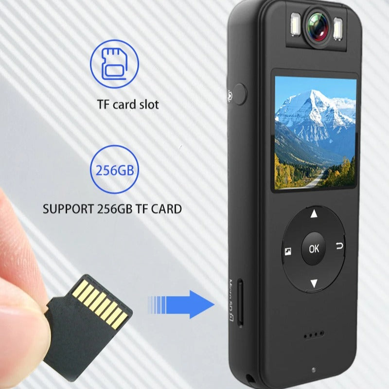 Ultra HD WiFi Action Camera with 1.4" Display, Night Vision, Portable DVR for Cycling, Skiing, and Driving