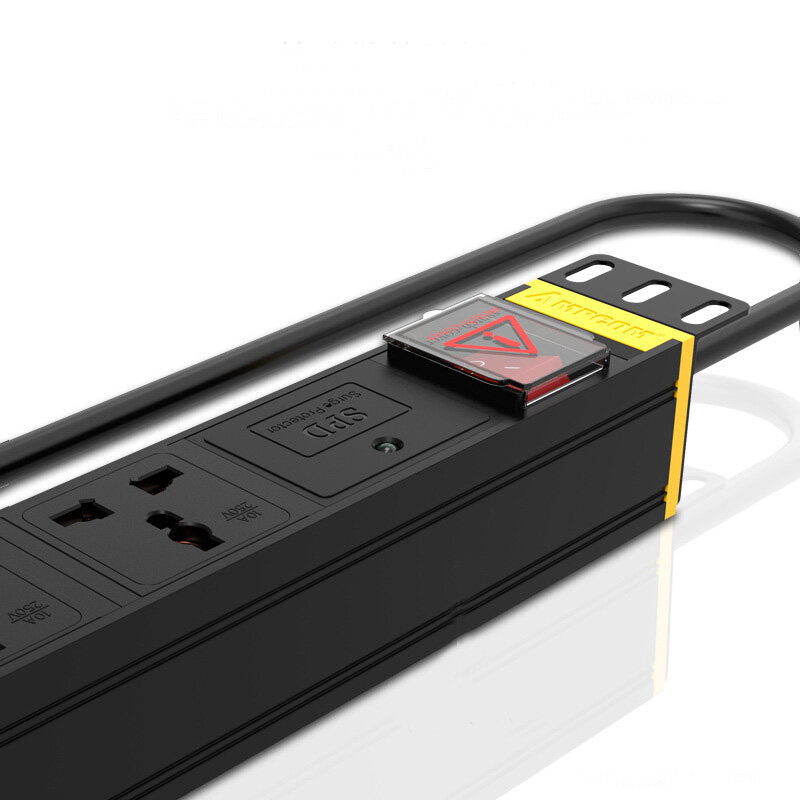 Cabinet Power Socket 6-bit 10A Switch + Flashing Protection Multi-purpose Hole 3 Meters