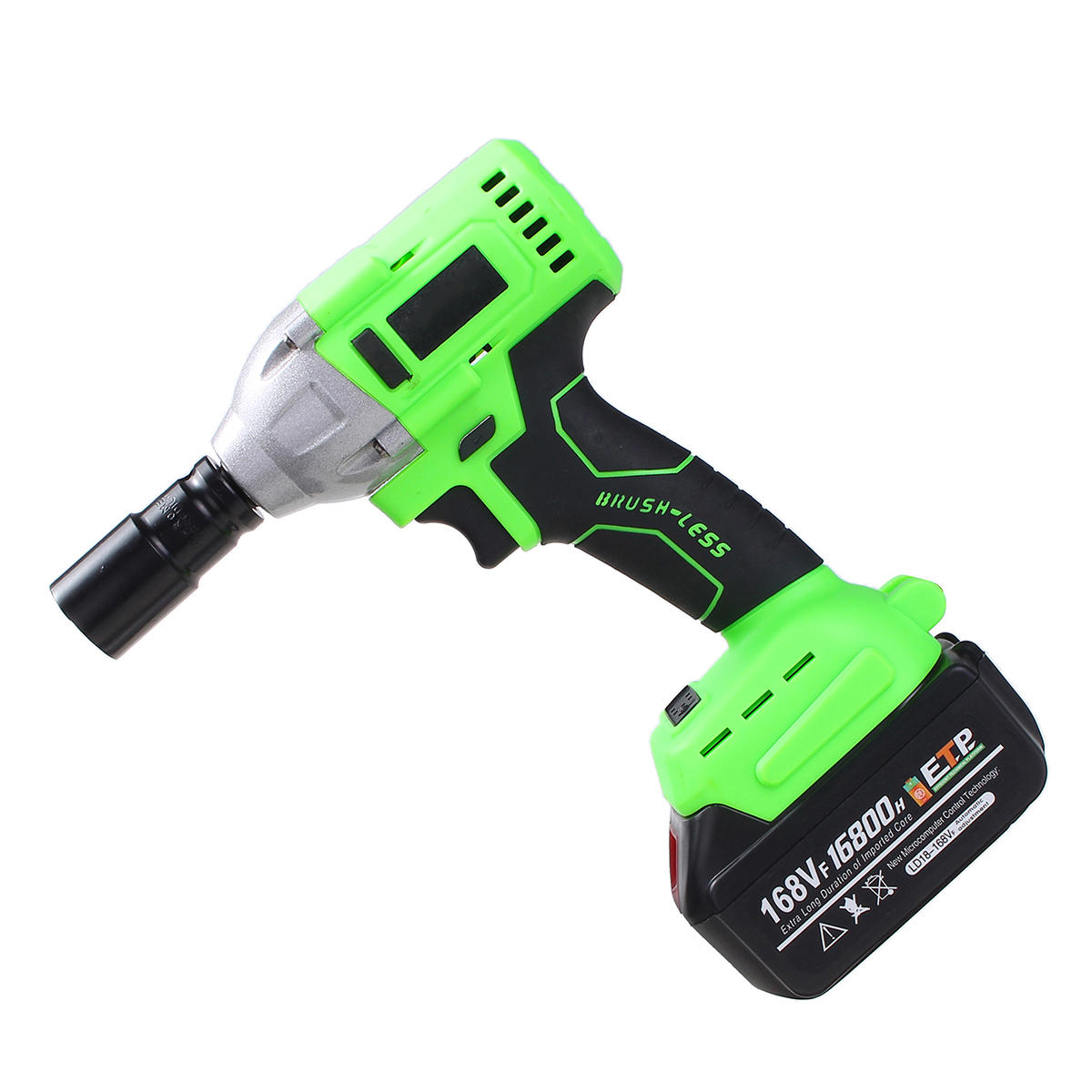168VF 550N.m Cordless Electric Wrench One Battery One Charger
