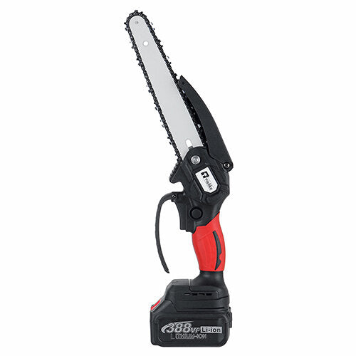 388VF 8 Inch Cordless Electric Chain Saw One-Hand Wood Cutter Pruning Saw Power Tools