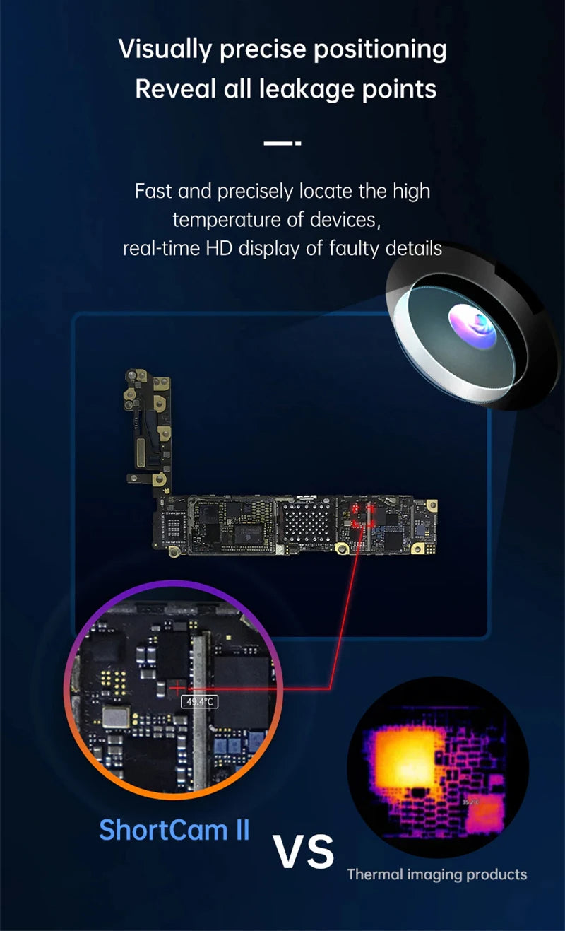 GreenZech Pro-Circuit 256 | High-Precision PCB Thermal Diagnostic Station | 256x192 Infrared Motherboard Troubleshooting Camera for Professional Electronic Repair