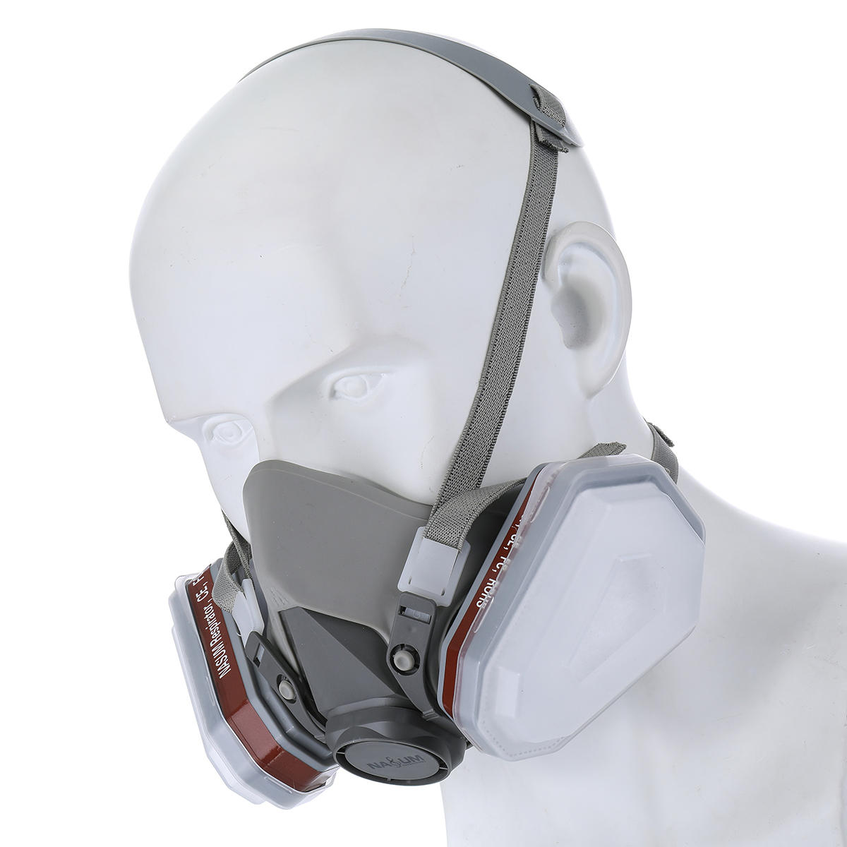 Double Layer Breathing Layer Gas Mask Painting Spraying Respirator Gas Mask Safety Work Filter Dust Mask